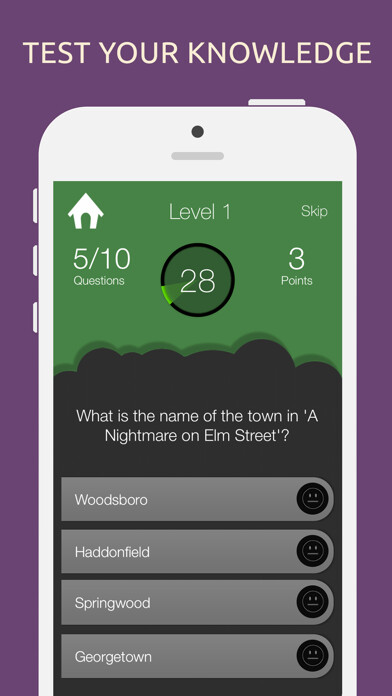 Emulate iPhone app Horror Movies Quiz Trivia Game using MyAndroid Emulate iPhone app Horror Movies Quiz Trivia Game using MyAndroid