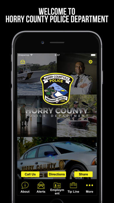 Emulate iPhone app Horry County Police Department using MyAndroid Emulate iPhone app Horry County Police Department using MyAndroid