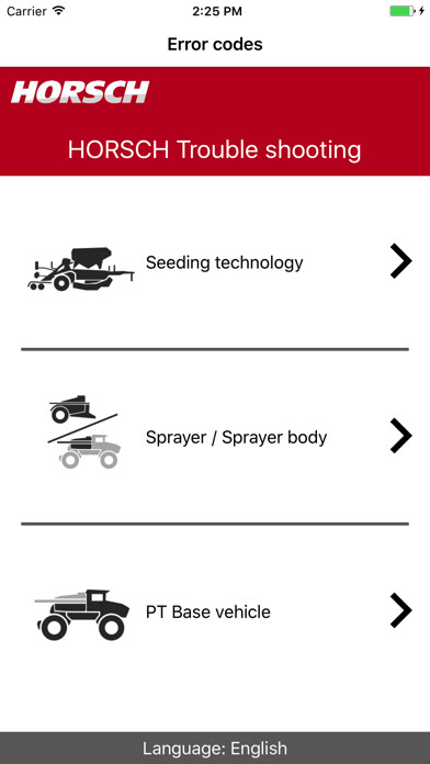 Emulate iPhone app HORSCH Error Codes using MyAndroid Emulate iPhone app HORSCH Error Codes using MyAndroid