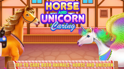 Emulate iPhone app Horse and Unicorn Caring using MyAndroid