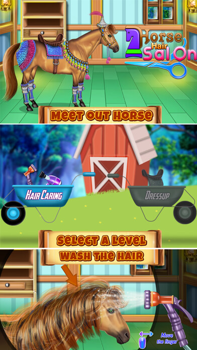 Emulate iPhone app Horse Hair Salon using MyAndroid