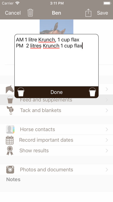 Emulate iPhone app Horsekeeping using MyAndroid