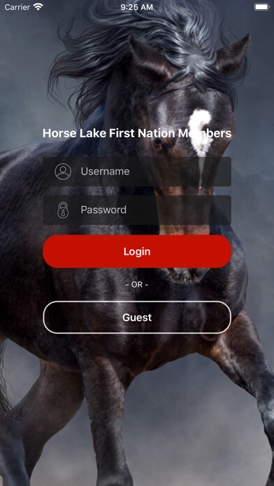 Emulate iPhone app Horse Lake First Nation using MyAndroid