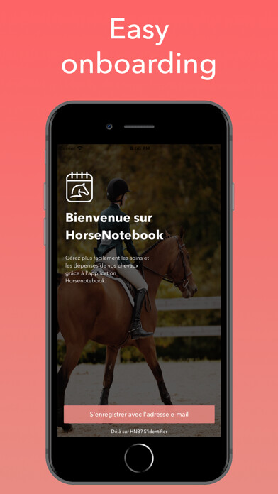 Emulate iPhone app HorseNotebook using MyAndroid
