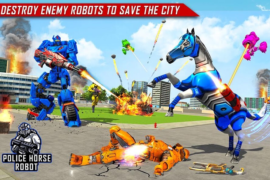 Run android online APK Horse Robot Car Transform War from MyAndroid or emulate Horse Robot Car Transform War using MyAndroid