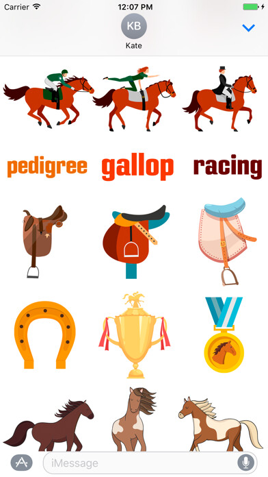 Emulate iPhone app Horsesmoji Equestrian Stickers using MyAndroid Emulate iPhone app Horsesmoji Equestrian Stickers using MyAndroid