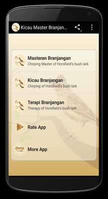 Emulate Android APK Horsfields bush lark Birdsong Emulate Android APK Horsfields bush lark Birdsong