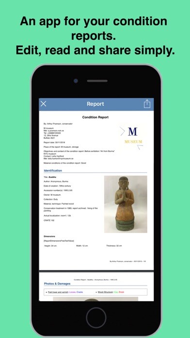 Emulate iPhone app Horus Condition Report Pro using MyAndroid