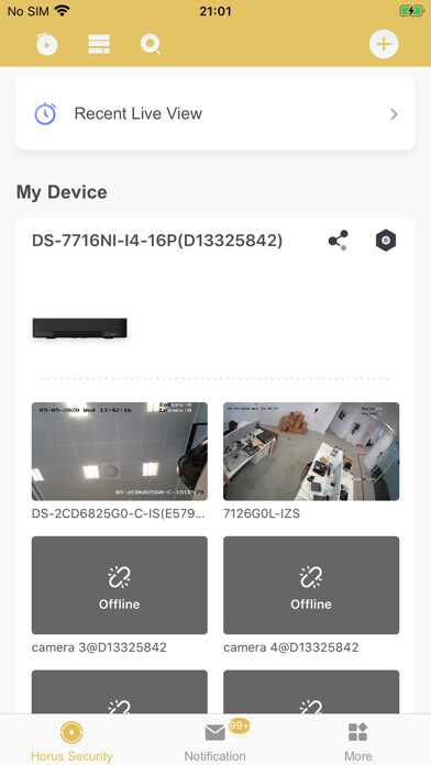Emulate iPhone app Horus Security using MyAndroid