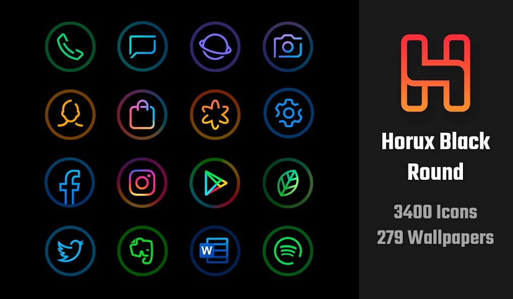 Run android online APK Horux Black - Round Icon Pack from MyAndroid or emulate Horux Black - Round Icon Pack using MyAndroid Run android online APK Horux Black - Round Icon Pack from MyAndroid or emulate Horux Black - Round Icon Pack using MyAndroid