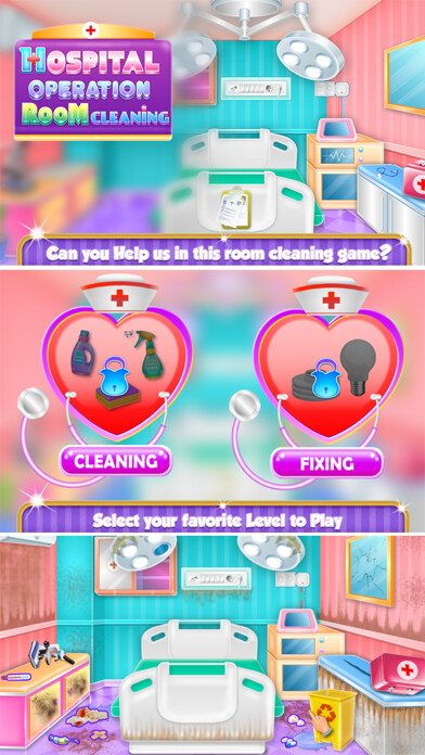 Emulate iPhone app Hospital Room Cleaning using MyAndroid