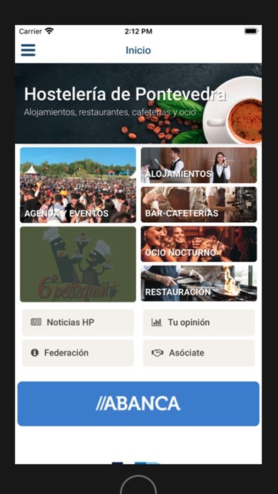 Emulate iPhone app Hostelería Pontevedra using MyAndroid Emulate iPhone app Hostelería Pontevedra using MyAndroid