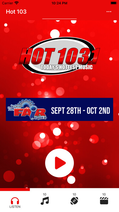Emulate iPhone app Hot 103 using MyAndroid
