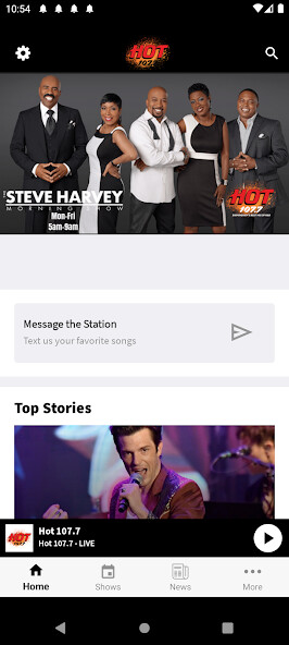 Emulate iPhone app HOT 107.7 using MyAndroid Emulate iPhone app HOT 107.7 using MyAndroid