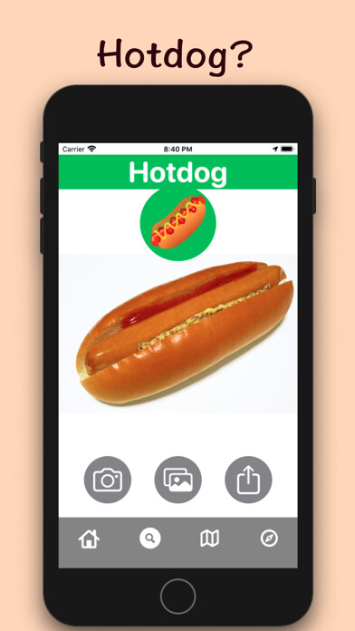 Emulate iPhone app Hotdog using MyAndroid