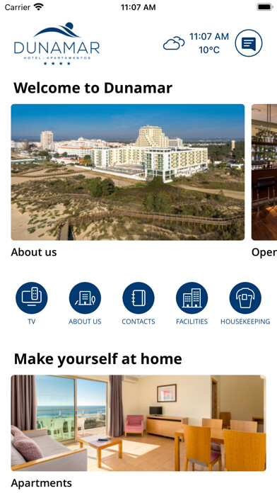 Emulate iPhone app Hotel Dunamar using MyAndroid