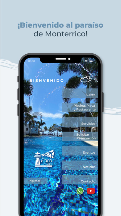Emulate iPhone app Hotel El Faro using MyAndroid Emulate iPhone app Hotel El Faro using MyAndroid