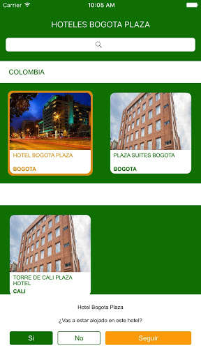 Emulate Android APK Hoteles Bogota Plaza