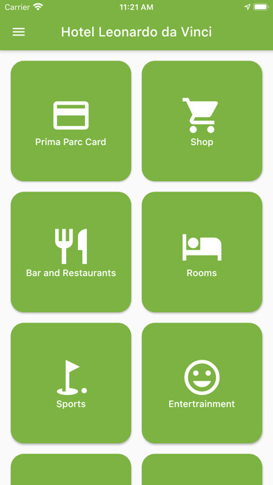 Emulate iPhone app Hotel Leonardo - Limone using MyAndroid