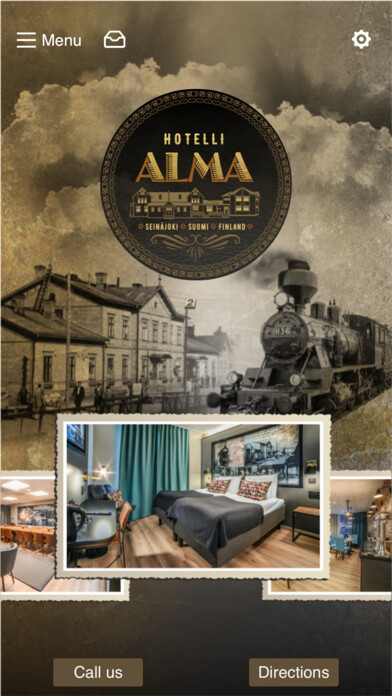 Emulate iPhone app Hotelli-Ravintola Alma using MyAndroid
