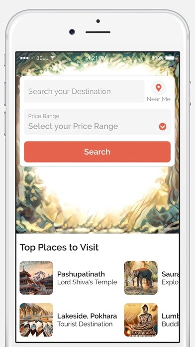 Emulate iPhone app Hotel Nepal using MyAndroid