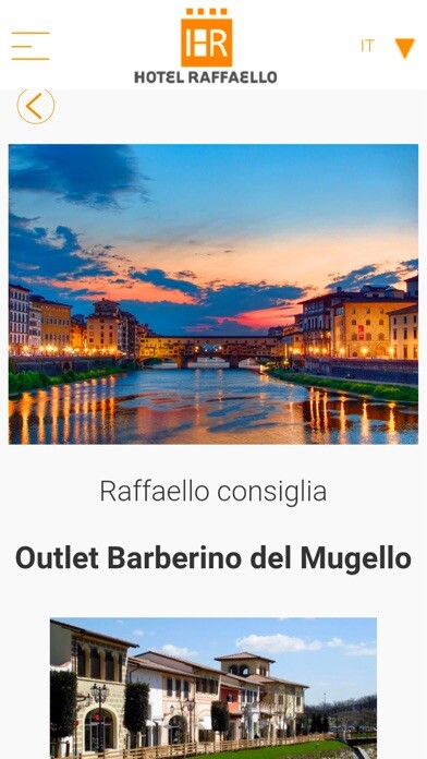 Emulate iPhone app Hotel Raffaello using MyAndroid