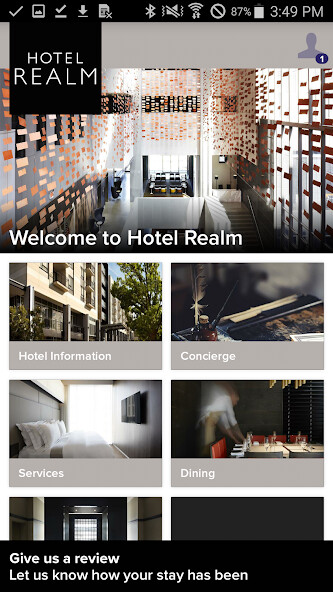 Emulate iPhone app Hotel Realm using MyAndroid