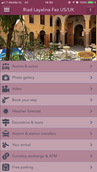 Emulate Android APK Hotel Riad Layalina Fes