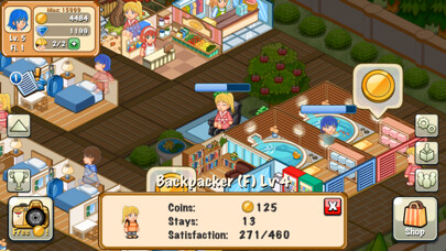 Emulate iPhone app Hotel Story: Resort Simulation using MyAndroid