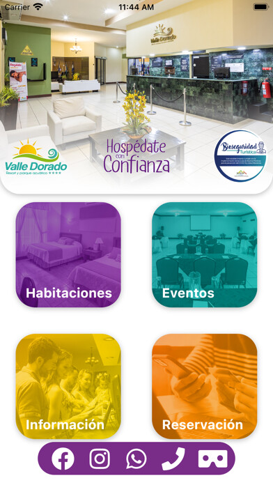Emulate iPhone app Hotel Valle Dorado using MyAndroid Emulate iPhone app Hotel Valle Dorado using MyAndroid