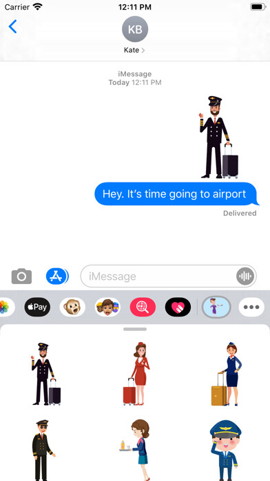 Emulate iPhone app Hot Flight Attendant Stickers using MyAndroid Emulate iPhone app Hot Flight Attendant Stickers using MyAndroid