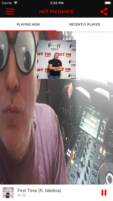 Emulate iPhone app HOT FM DANCE using MyAndroid