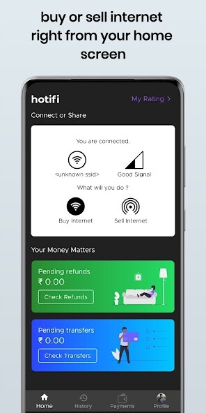 Run android online APK Hotifi - Buy Or Sell Internet from MyAndroid or emulate Hotifi - Buy Or Sell Internet using MyAndroid