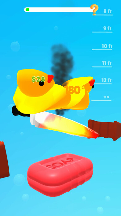 Emulate iPhone app Hot Knife 3D using MyAndroid