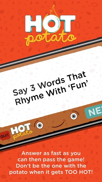 Emulate iPhone app Hot Potato: Family Party Game using MyAndroid