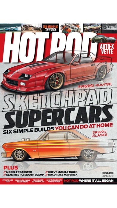 Emulate iPhone app Hot Rod Magazine using MyAndroid