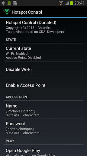 Emulate Android APK Hotspot Control Emulate Android APK Hotspot Control