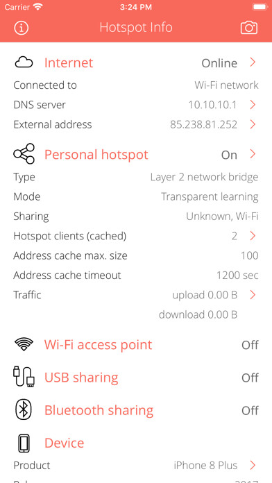 Emulate iPhone app Hotspot Info using MyAndroid Emulate iPhone app Hotspot Info using MyAndroid