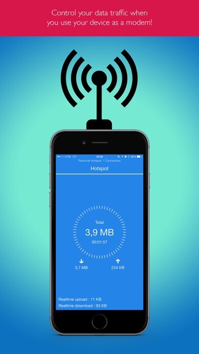 Emulate iPhone app Hotspot Monitor Data Usage Pro using MyAndroid Emulate iPhone app Hotspot Monitor Data Usage Pro using MyAndroid