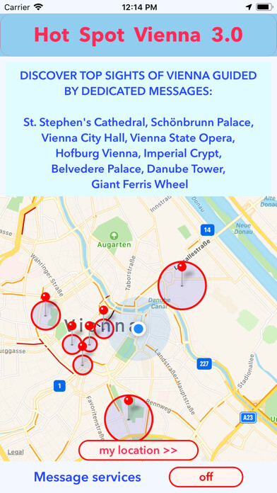 Emulate iPhone app Hot Spot Vienna 3.0 using MyAndroid