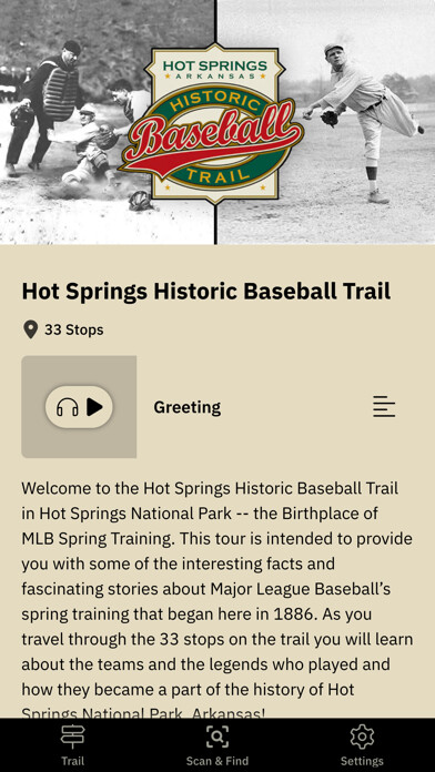 Emulate iPhone app Hot Springs Baseball Trail using MyAndroid Emulate iPhone app Hot Springs Baseball Trail using MyAndroid
