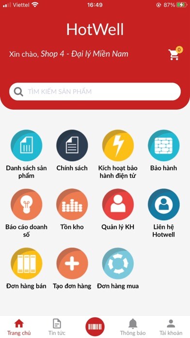 Emulate iPhone app HotWell - Dành cho Shop using MyAndroid Emulate iPhone app HotWell - Dành cho Shop using MyAndroid