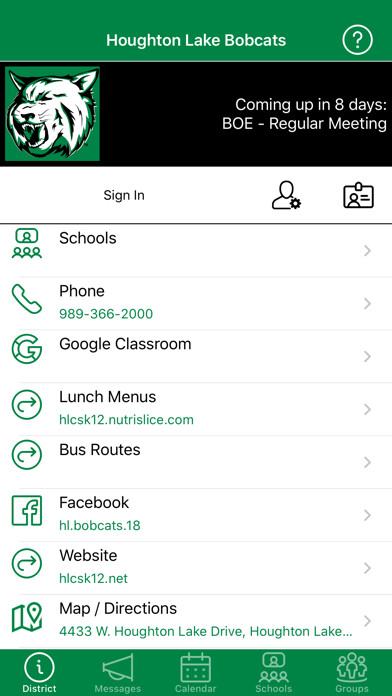 Emulate iPhone app Houghton Lake Bobcats using MyAndroid Emulate iPhone app Houghton Lake Bobcats using MyAndroid
