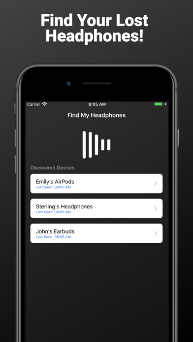 Emulate iPhone app Hound - Headphone Finder using MyAndroid Emulate iPhone app Hound - Headphone Finder using MyAndroid