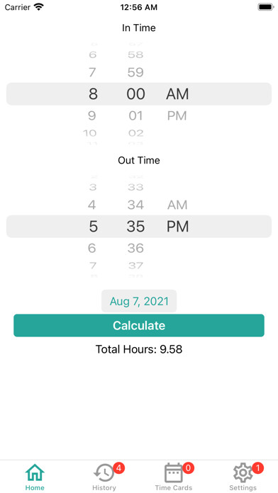 Emulate iPhone app Hour Calculator - Decimal using MyAndroid Emulate iPhone app Hour Calculator - Decimal using MyAndroid