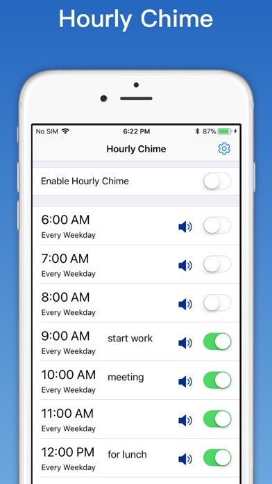 Emulate iPhone app Hourly Chime - hourly reminder using MyAndroid Emulate iPhone app Hourly Chime - hourly reminder using MyAndroid