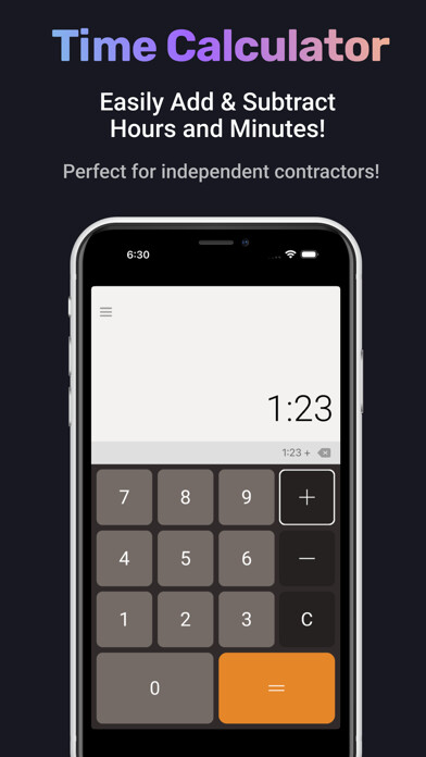 Emulate iPhone app Hours And Minutes Calculator using MyAndroid Emulate iPhone app Hours And Minutes Calculator using MyAndroid