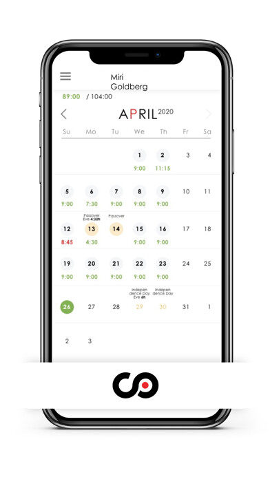 Emulate iPhone app Hours report using MyAndroid