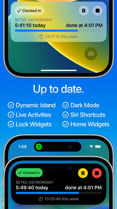 Emulate iPhone app Hours Tracker: Pay Calculator using MyAndroid