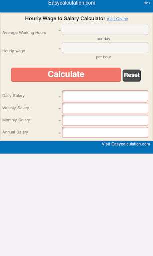 Run android online APK Hour Wage to Salary Calculator from MyAndroid or emulate Hour Wage to Salary Calculator using MyAndroid Run android online APK Hour Wage to Salary Calculator from MyAndroid or emulate Hour Wage to Salary Calculator using MyAndroid